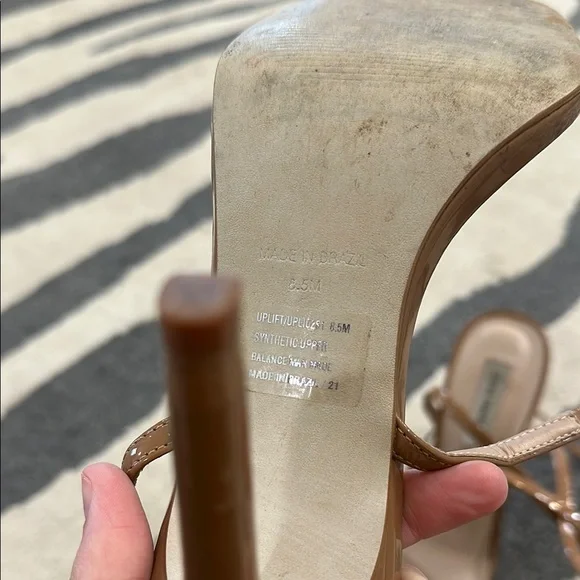 Steve Madden Tan Strappy Heels - Picture 5 of 5